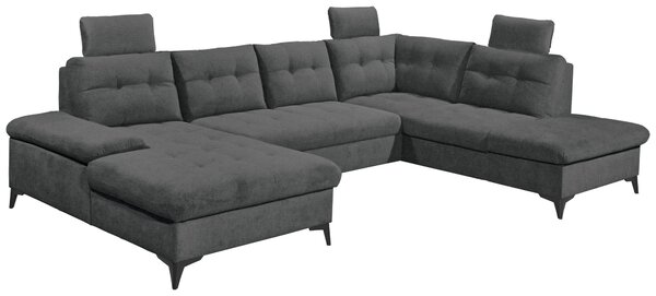 SEDACÍ SOUPRAVA, textil, barvy grafitu MID.YOU - Sedací soupravy, Online Only