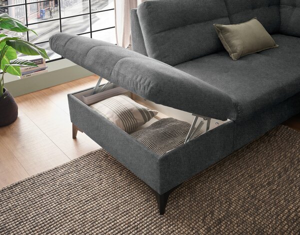 SEDACÍ SOUPRAVA, textil, barvy grafitu MID.YOU - Sedací soupravy, Online Only