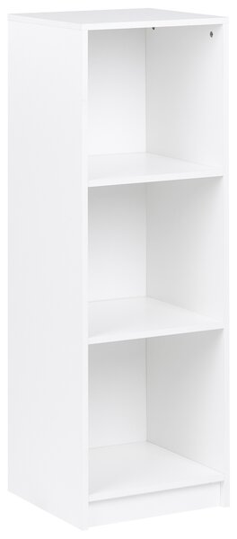 Knihovna se 3 policemi ZEHNA 117 cm Bílá