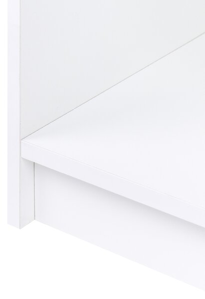 Knihovna se 3 policemi ZEHNA 117 cm Bílá