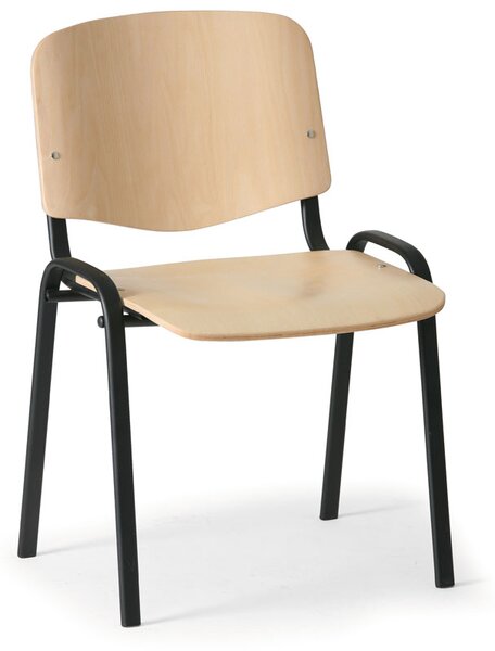 Dřevěná židle ISO - černé nohy, buk