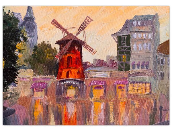 Obraz - Moulin rouge, Paříž, Francie (70x50 cm)