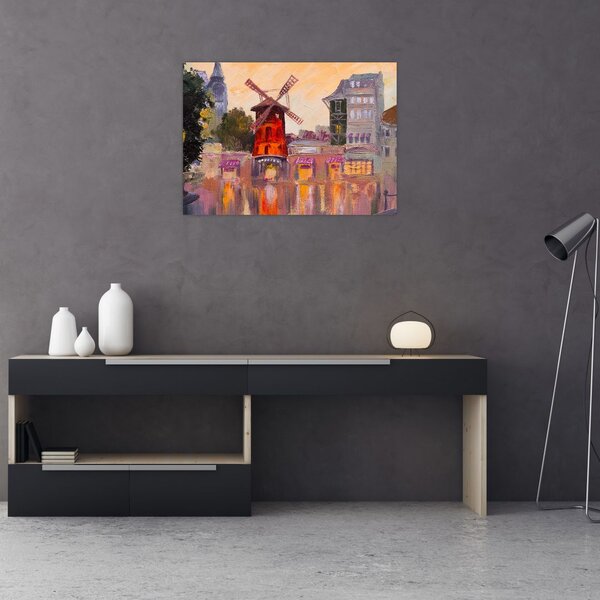 Obraz - Moulin rouge, Paříž, Francie (70x50 cm)