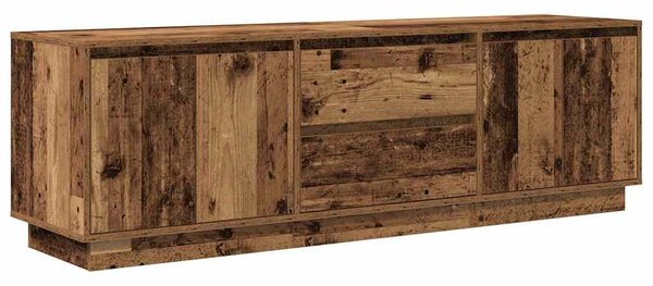 TV skříňka s LED osvětlením starého dřeva 160,5x41x50 cm 3328433