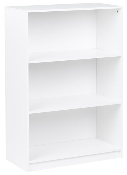 Knihovna se 3 policemi ZEHNA 117 cm Bílá