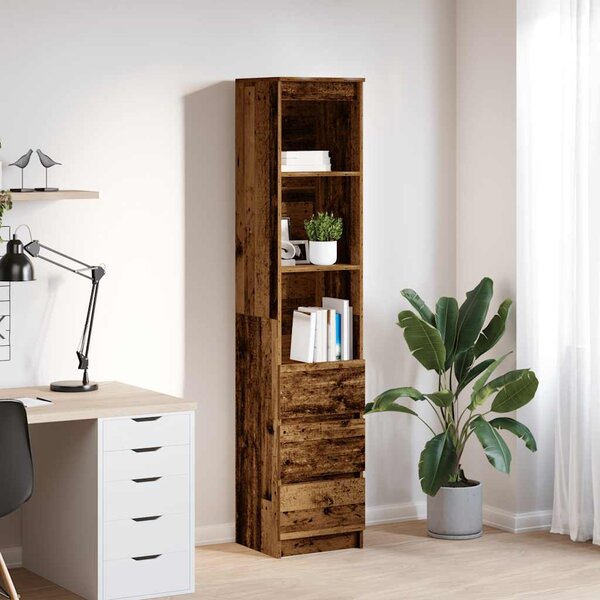 Vysoká deska Old Wood 37,5x35x180 cm Dřevěná konstrukce