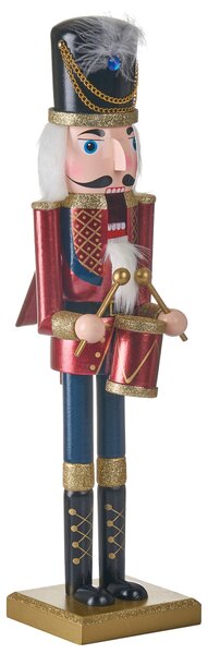 Dekorativní figurka HOGSJON Louskáček 50 cm Červená