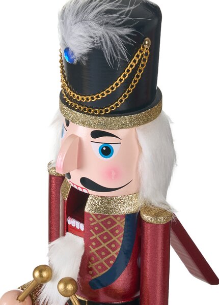Dekorativní figurka HOGSJON Louskáček 50 cm Červená