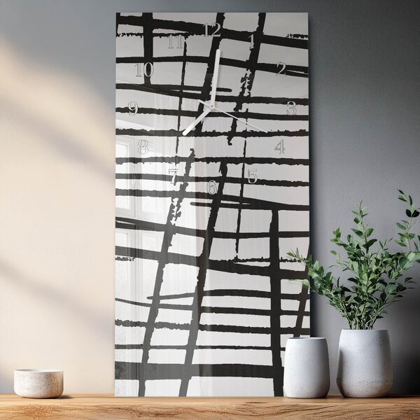 Skleněné hodiny vertikální Vzor zsppb-30x60-00084550