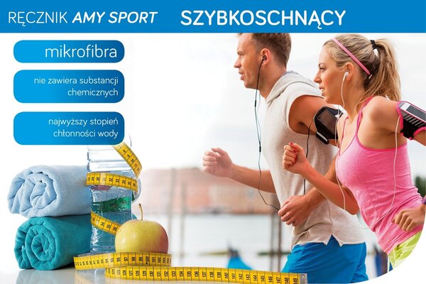 RYCHLESCHNOUCÍ RUČNÍK Z MIKROVLÁKNA AMY20 50X90 CM TMAVĚZELENÁ