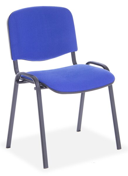 Konferenční židle Viva, černé nohy, modrá