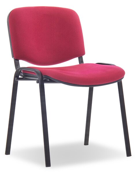 Konferenční židle Viva, černé nohy, červená