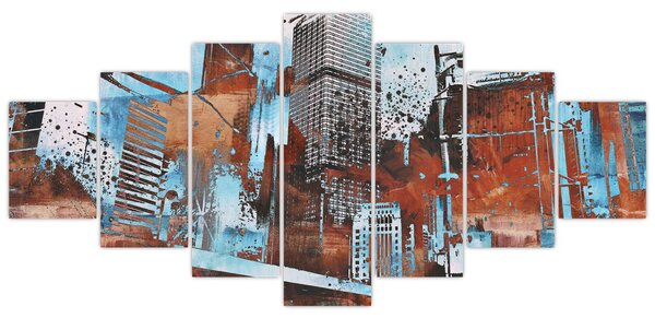 Obraz - Mrakodrapy (210x100 cm)