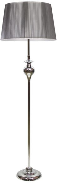 Candellux Stříbrná stojací lampa Gillenia pro žárovku E27 51-11947