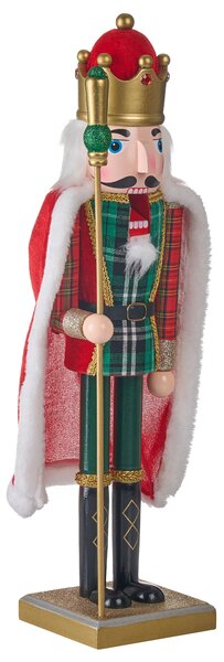 Dekorativní figurka HALLSJON Louskáček 50 cm Červená/Zelená