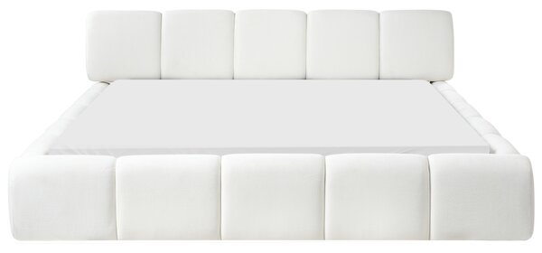 Postel Tkanina ORVILLE 180 x 200 cm Krémově bílá