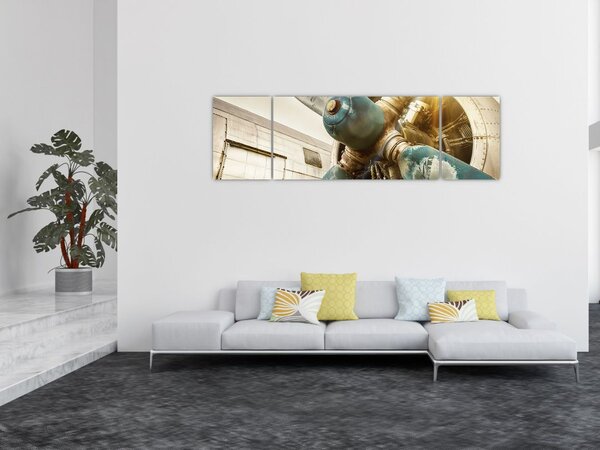 Obraz - Vrtule starého letadla (170x50 cm)
