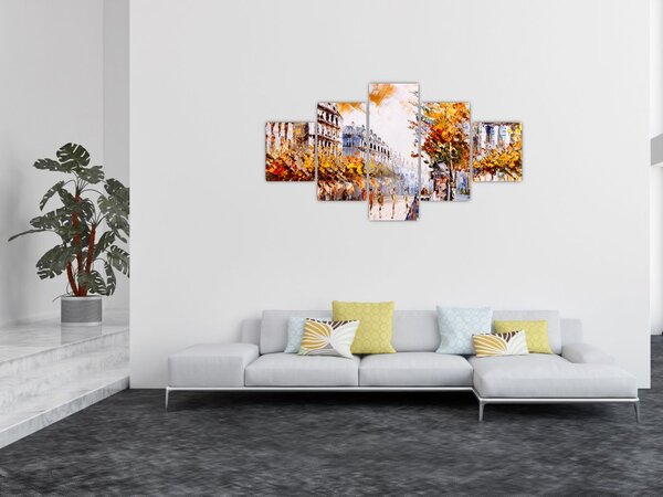 Obraz - Ulice v Paříži (125x70 cm)