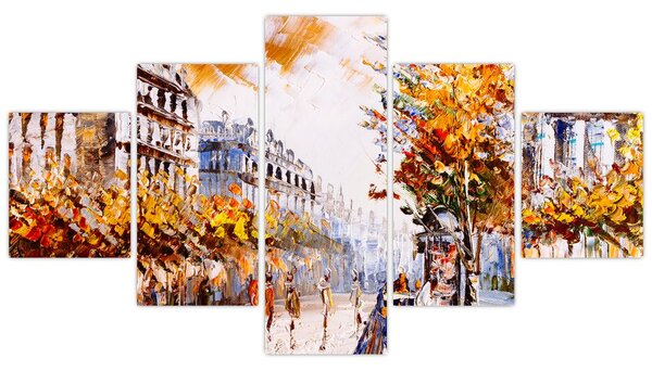 Obraz - Ulice v Paříži (125x70 cm)