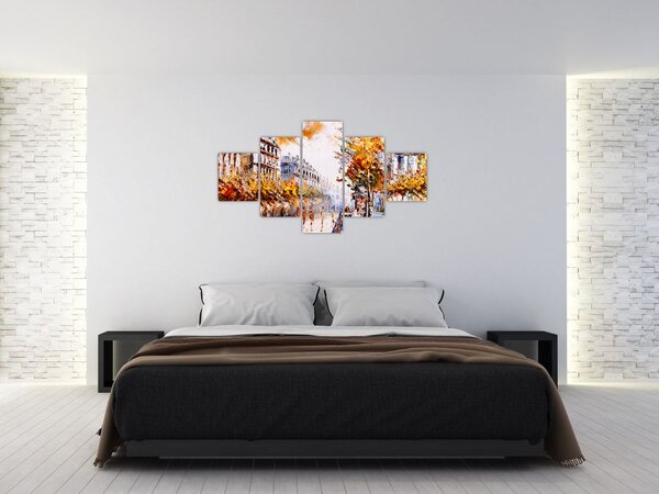 Obraz - Ulice v Paříži (125x70 cm)