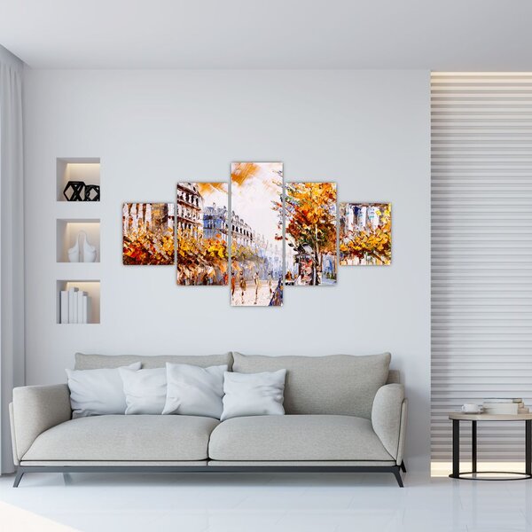 Obraz - Ulice v Paříži (125x70 cm)