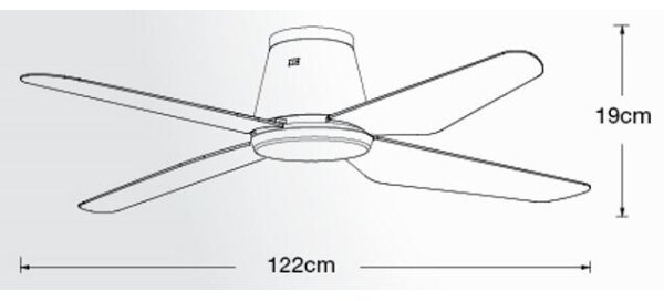 Lucci Air 213000 - Stropní ventilátor AIRFUSION ARIA černá + dálkové ovládání