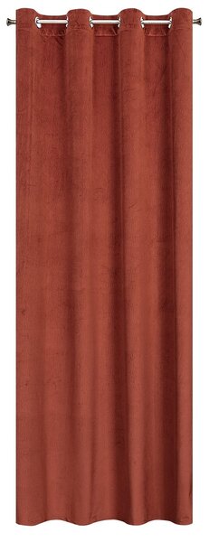 ZATEMŇOVACÍ ZÁVĚS NA KROUŽCÍCH LILI 140X250 CM CIHLOVÁ