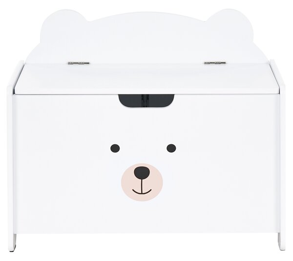 Skříňka na hračky MIMILI 48 cm Bílá s lavičkou