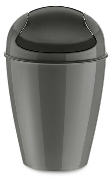 DEL S odpadkový koš s poklopem KOZIOL (barva-tmavě šedá)