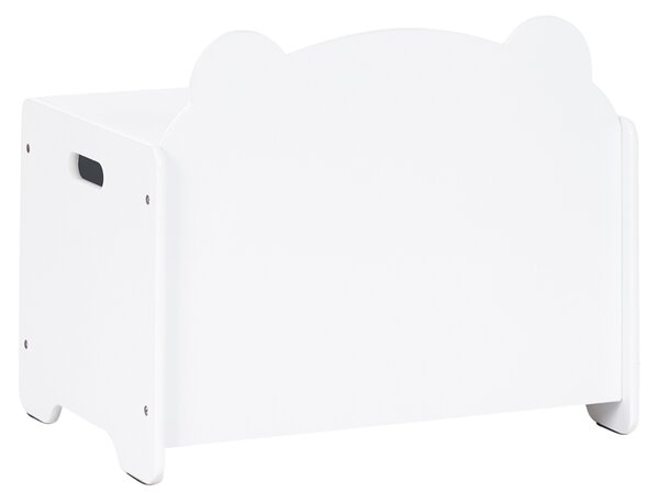 Skříňka na hračky MIMILI 48 cm Bílá s lavičkou