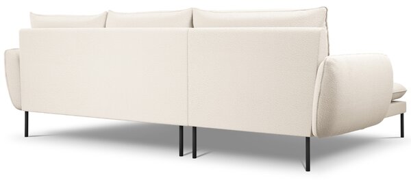 -25 % Dny MOMENTI– Cosmopolitan Design Béžová bouclé rohová pohovka Vienna 255 cm, levá