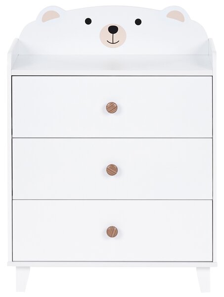 Komoda se 3 zásuvkami MIMILI 79 cm Bílá