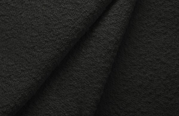 -25 % Dny MOMENTI– Cosmopolitan Design Černá bouclé rohová pohovka Vienna 255 cm, pravá