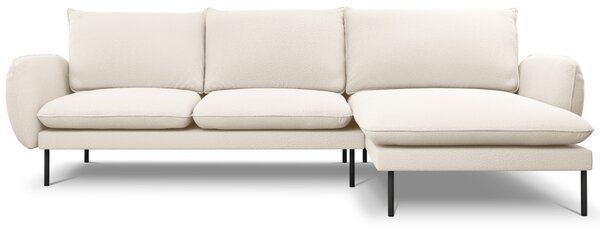 -25 % Dny MOMENTI– Cosmopolitan Design Béžová bouclé rohová pohovka Vienna 255 cm, pravá
