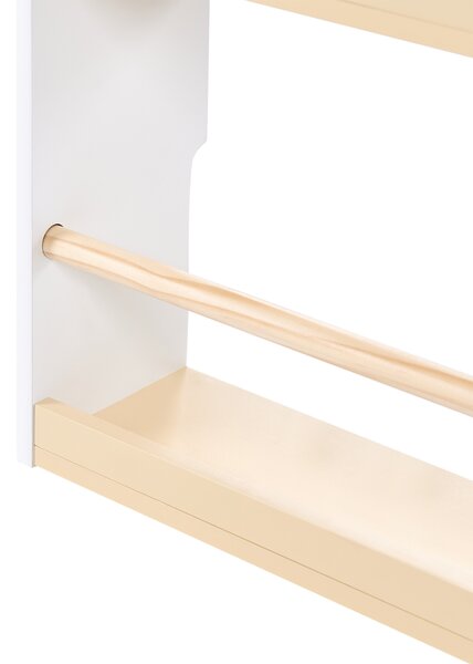 Knihovna se 4 policemi MIMILI 124 cm Bílá