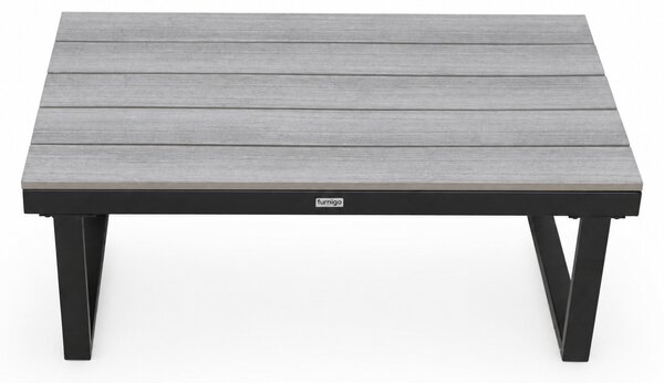 Furnigo Zahradní kovový set Malaga - černý/krémové polštáře