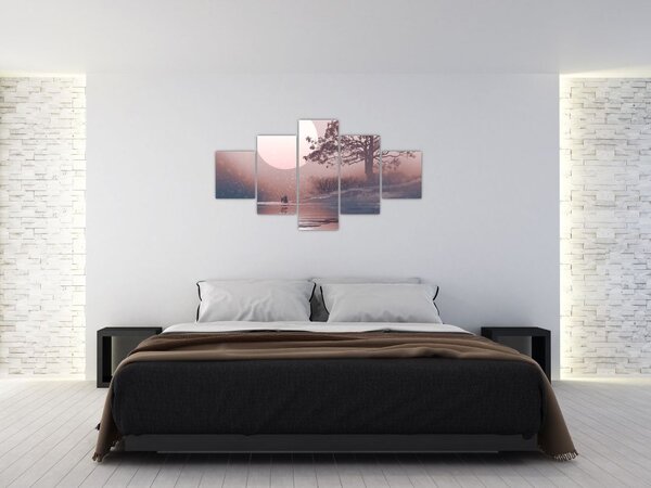 Obraz - Zamilovaný pár (125x70 cm)