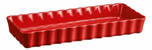 Obdélníková koláčová forma 15x36cm,1,6l červená Emile Henry (Barva-červená - granátová)