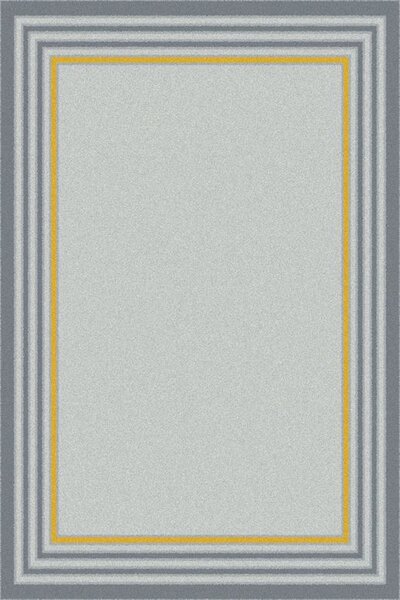 Kusový koberec moderní Agnella Meteo Frama Zlatý Šedý Rozměr: 80x160 cm