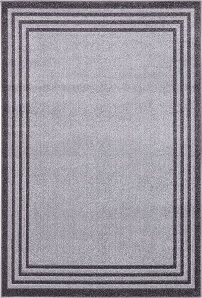 Kusový koberec moderní Agnella Meteo Frama Platyna Šedý Rozměr: 80x160 cm