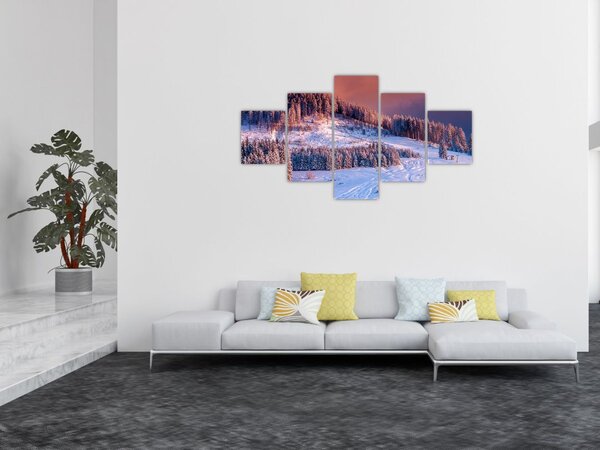 Obraz zimní krajiny (125x70 cm)