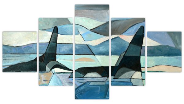 Obraz - Kosatky (125x70 cm)