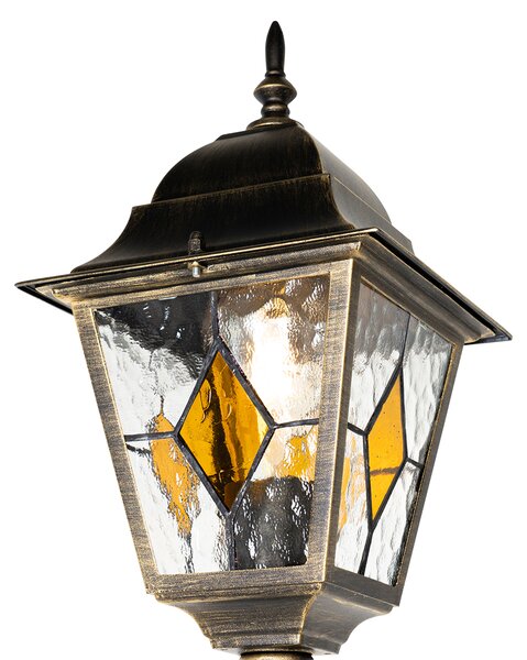 Venkovní lampa s vintage designem starožitné zlato 240 cm 2-světlo - Antigua