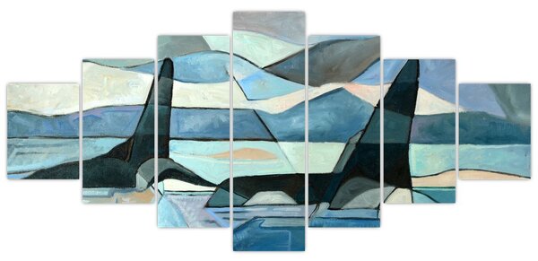 Obraz - Kosatky (210x100 cm)