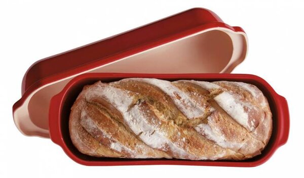 Forma na pečení chleba Specialities granátová E-BALENÍ 39,5 x 16 cm- Emile Henry (SPECIALITIES bochníková forma na chleba, 39,5 x 16 x 15 cm, Burgundy granátová červená E-BALENÍ - Emile Henry)