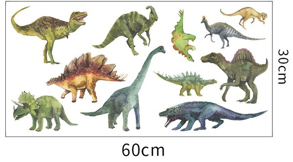 Impresi Samolepka do dětského pokoje Dinosauři - 60x30 cm