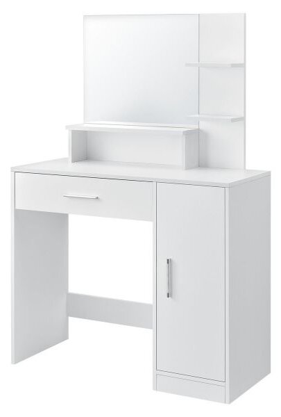 FurniGO Toaletní stolek Zoey - bílý