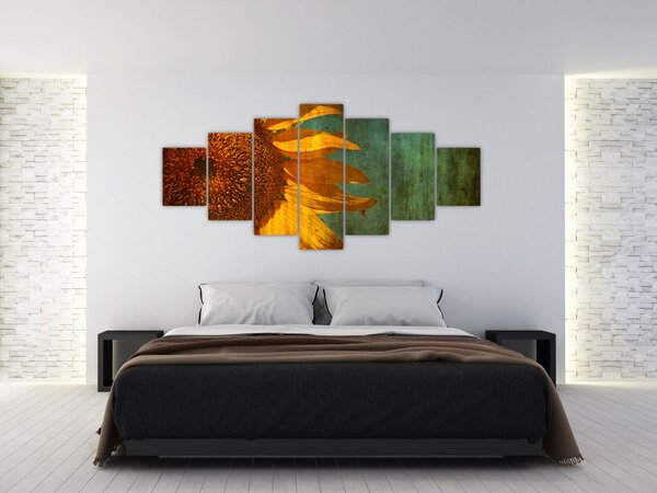 Obraz - Slunečnice (210x100 cm)
