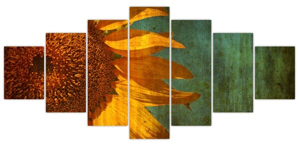 Obraz - Slunečnice (210x100 cm)