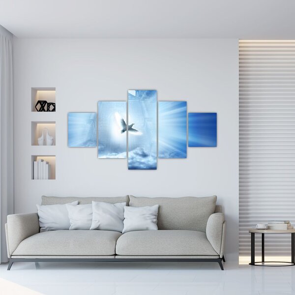Obraz - Boží holubice (125x70 cm)